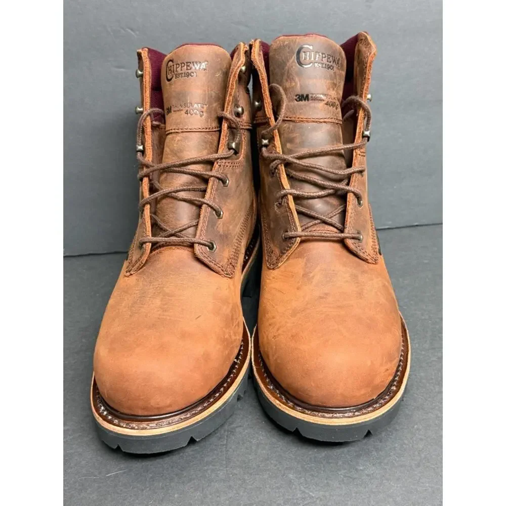 Chippewa Thunderstruck 6 Inch Waterproof Nano Composite Toe Work Boots Size 8EEE